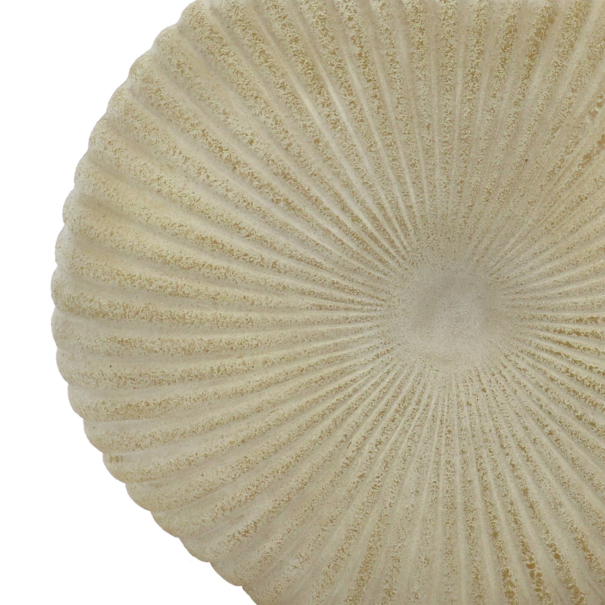 9.5" Beige Shell Ceramic Vase by Ashland®